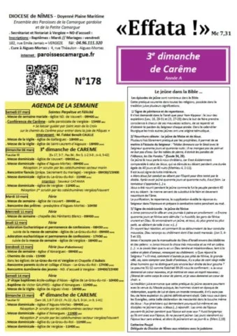 3e dimanche de Carême - Année A