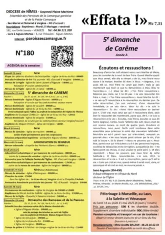 5e dimanche de Carême - Année A 5e dimanche de Carême - Année A